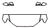 Hood, Fender and Mirror Kit pattern for the 2018 Audi RS3