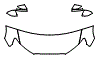Hood, Fender and Mirror Kit pattern for the 2018 Audi RS3