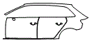 Rear Fender and Door Kit pattern for the 2017 Audi A3