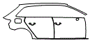 Rear Fender and Door Kit pattern for the 2017 Audi A3