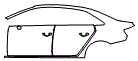 Door and Rear Fender Kit pattern for the 2019 Audi A3