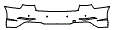 Rear Bumper Kit pattern for the 2019 Audi A3