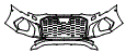 Bumper Kit pattern for the 2022 Audi S3