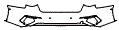 Rear Bumper Kit pattern for the 2022 Audi S3