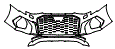 Bumper Kit pattern for the 2022 Audi S3