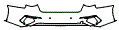 Rear Bumper Kit pattern for the 2021 Audi A3