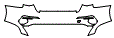 Rear Bumper Kit pattern for the 2021 Audi A3