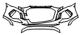 Bumper Kit pattern for the 2022 Audi RS3