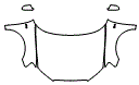 Full Hood, Fender and Mirror Kit pattern for the 2012 Audi A3