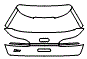 Trunk Lid Kit pattern for the 2020 Audi SQ7