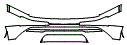 Rear Bumper Kit pattern for the 2020 Audi Q7