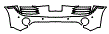 Rear Bumper Kit pattern for the 2014 Audi R8