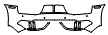 Rear Bumper Kit pattern for the 2017 Audi R8