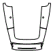 Trunk Lid Kit pattern for the 2017 Audi R8