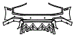 Rear Bumper Kit pattern for the 2023 Audi R8