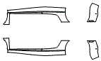 Rocker Panel Kit pattern for the 2011 Audi R8
