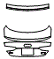 Trunk Lid Kit pattern for the 2025 Audi A5 (Previous Generation)