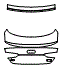 Trunk Lid Kit pattern for the 2025 Audi A5 (Previous Generation)