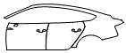 Door and Rear Fender Kit pattern for the 2025 Audi A5 (Previous Generation)