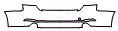 Rear Bumper Kit pattern for the 2018 Audi A5