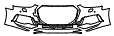 Bumper Kit pattern for the 2018 Audi RS5 Avant