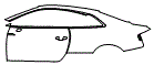 Rear Fender and Door Kit pattern for the 2018 Audi RS5 Avant