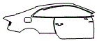 Rear Fender and Door Kit pattern for the 2018 Audi RS5 Avant