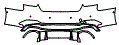 Rear Bumper Kit pattern for the 2018 Audi RS5 Avant