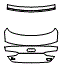 Trunk Lid Kit pattern for the 2025 Audi A5 (Previous Generation)