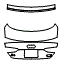 Trunk Lid Kit pattern for the 2025 Audi A5 (Previous Generation)