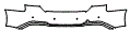 Rear Bumper Kit pattern for the 2025 Audi A5 (Previous Generation)