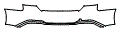 Rear Bumper Kit pattern for the 2025 Audi S5 (Previous Generation)