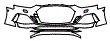 Bumper Kit pattern for the 2025 Audi RS5 Sportback