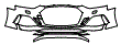 Bumper Kit pattern for the 2025 Audi RS5 Sportback