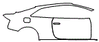 Door and Rear Fender Kit pattern for the 2017 Audi A5 Sport