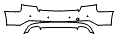 Rear Bumper Kit pattern for the 2013 Audi S5