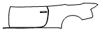 Door and Rear Fender Kit pattern for the 2017 Audi A5 Sport