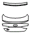 Trunk Lid Kit pattern for the 2025 Audi S5 (Previous Generation)