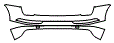 Rear Bumper Kit pattern for the 2018 Audi Q5