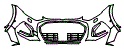 Bumper Kit pattern for the 2025 Audi Q5 (Previous Generation)