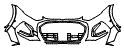Bumper Kit pattern for the 2021 Audi Q5