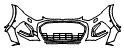 Bumper Kit pattern for the 2025 Audi Q5 (Previous Generation)