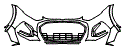 Bumper Kit pattern for the 2025 Audi Q5 (Previous Generation)