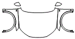 Full Hood, Fender and Mirror Kit pattern for the 2025 Audi Q5 (Previous Generation)