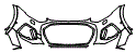 Bumper Kit pattern for the 2025 Audi Q5 (Previous Generation)