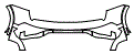 Rear Bumper Kit pattern for the 2025 Audi Q5 (Previous Generation)