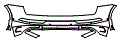 Rear Bumper Kit pattern for the 2025 Audi Q5 (Previous Generation)
