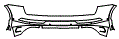 Rear Bumper Kit pattern for the 2025 Audi Q5 (Previous Generation)
