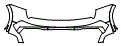 Rear Bumper Kit pattern for the 2025 Audi SQ5 (Previous Generation)