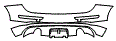 Rear Bumper Kit pattern for the 2014 Audi Q5